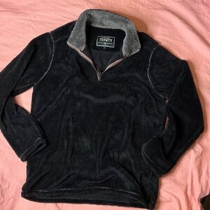 Trinity Men's Black Zip-Up Sweater